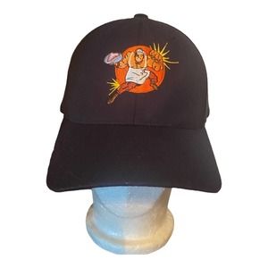 Bayside‎ Meats Navy Fitted Baseball Hat pacific Headwear Size Med-Xl